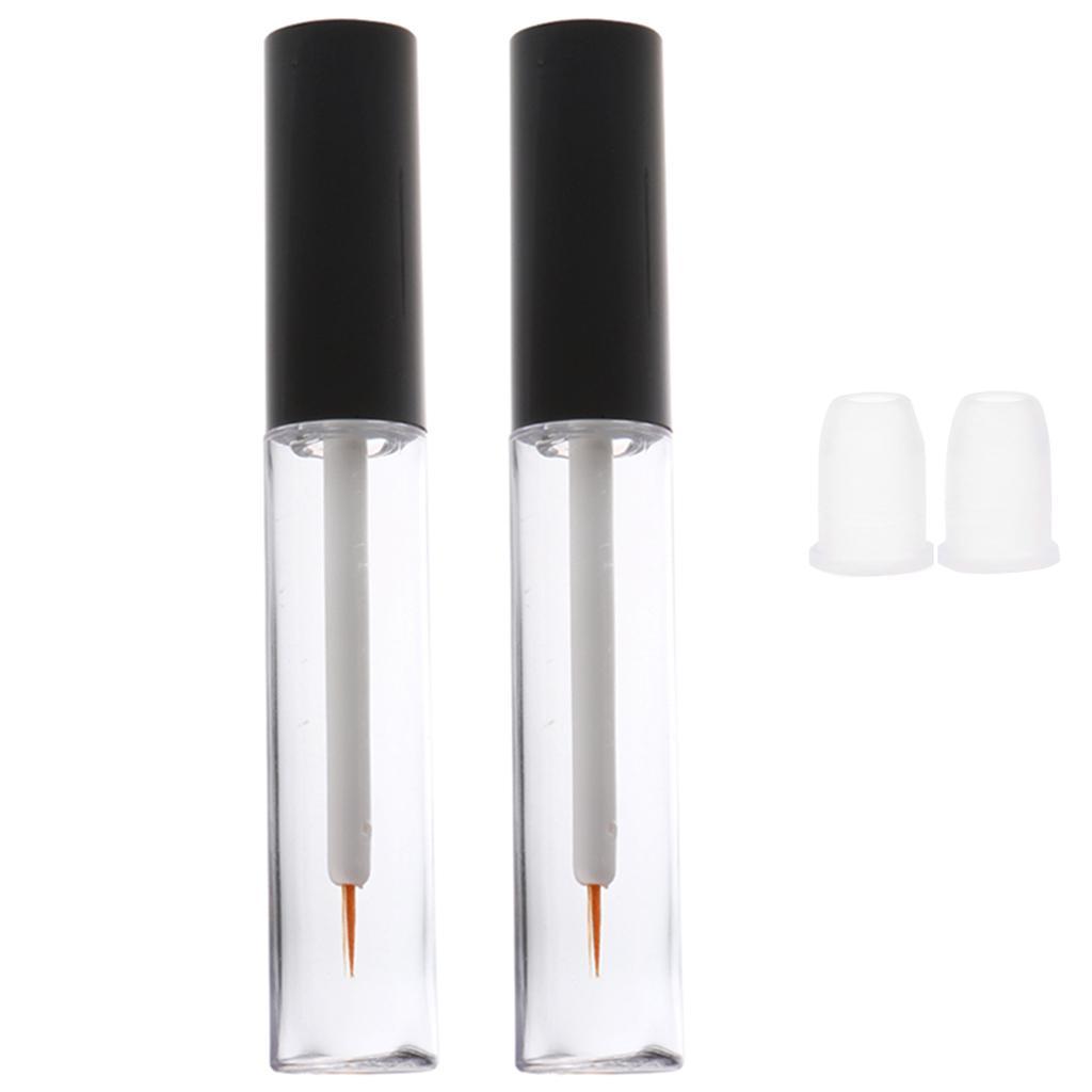 4 Pieces 10ml Empty Liquid Eyeliner Bottles Tube Lip Gloss Oil Container