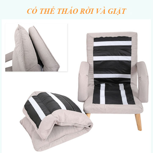 Ghế bành thư giãn, ghế sofa bọc tay nghỉ ngơi đọc sách báo nhiều màu sắc phong cách hàn quốc