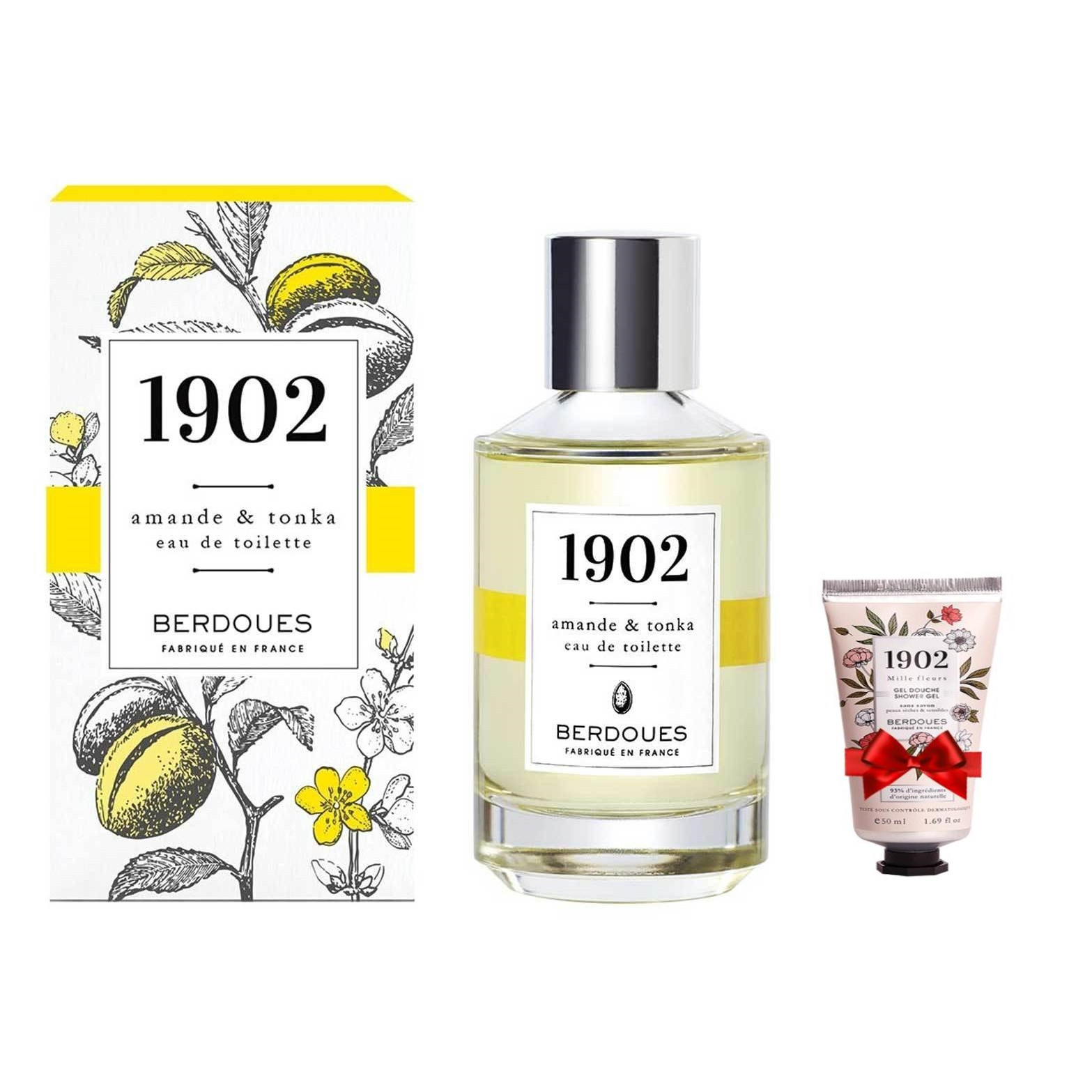 Nước Hoa Pháp Berdoues 1902 Amande &amp; Tonka Eau De Toilette 100ml + Tặng Kèm 1 Sữa Tắm Berdoues 1902 Shower 50ml