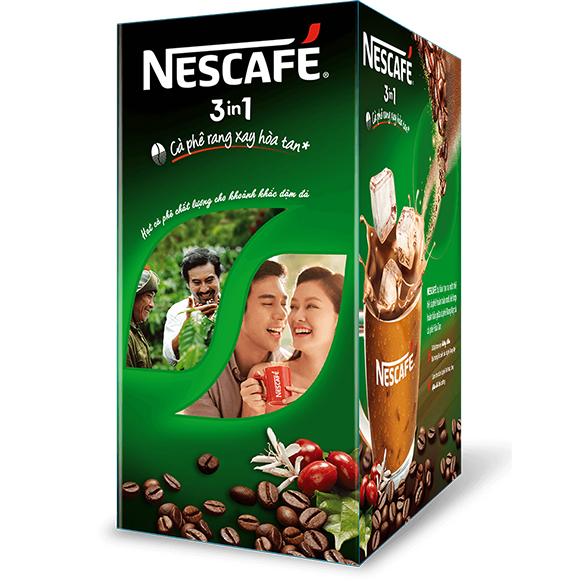 [Tặng 1 túi thời trang đa năng] Combo 2 hộp NESCAFÉ 3IN1 Công thức cải tiến - Vị rang đậm  - Hộp 20 gói x 17 g