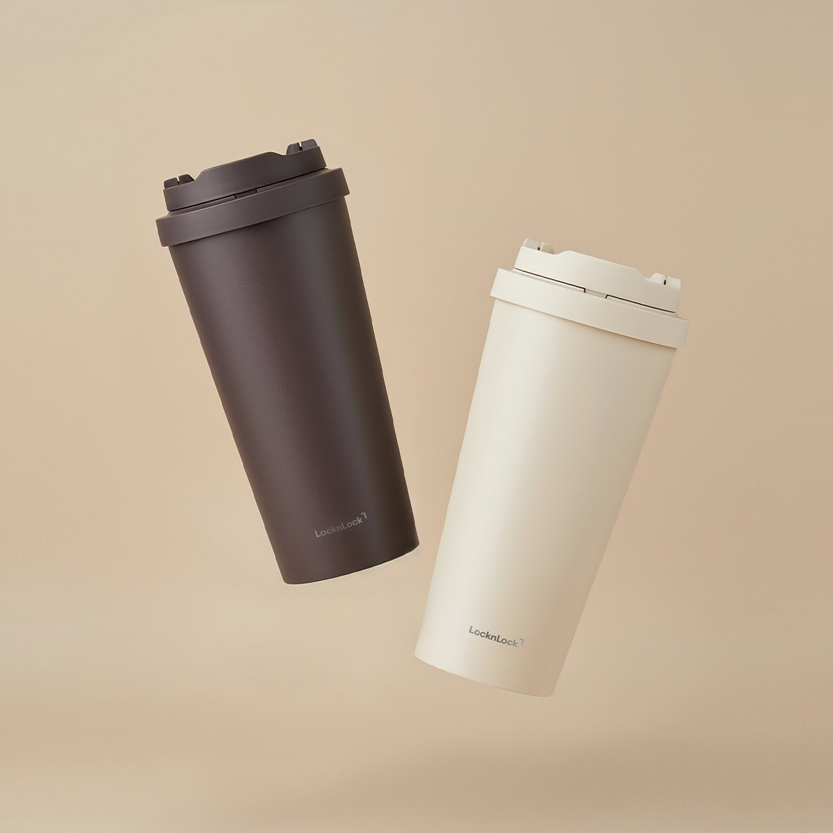 Ly Giữ Nhiệt LocknLock Energetic Ceramic Tumbler 550ml LHC3414, Hàng Chính Hãng, Thép Không Gỉ Phủ Sứ - JoyMall