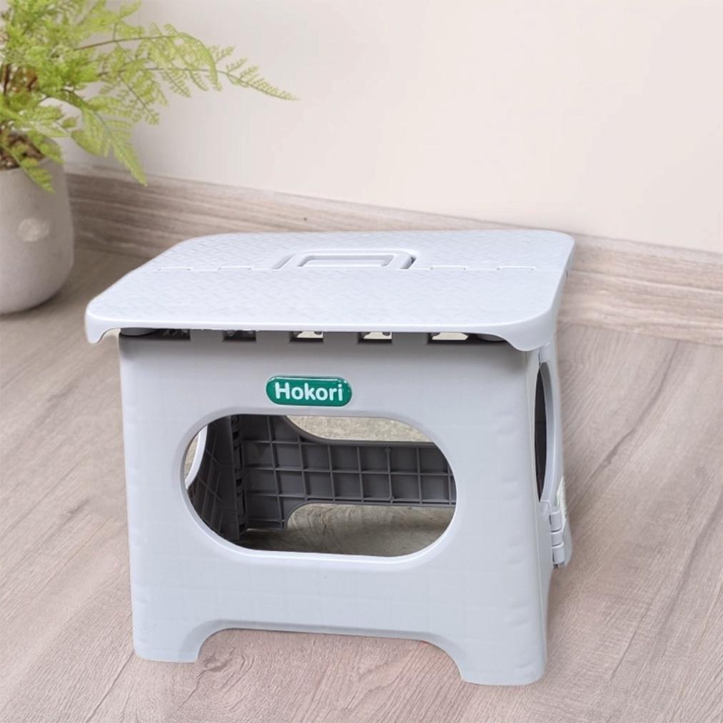 Ghế nhựa gấp gọn Hokori Việt Nhật 2058/2059 - Ghế đẩu mini xếp gọn có quai xách tiện lợi