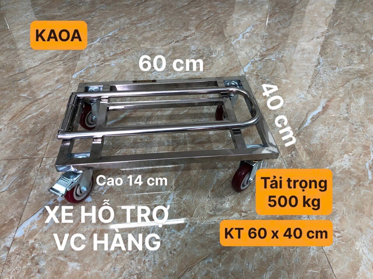 Xe hỗ trợ vận chuyển hàng INOX ( Đa dạng kích thước)