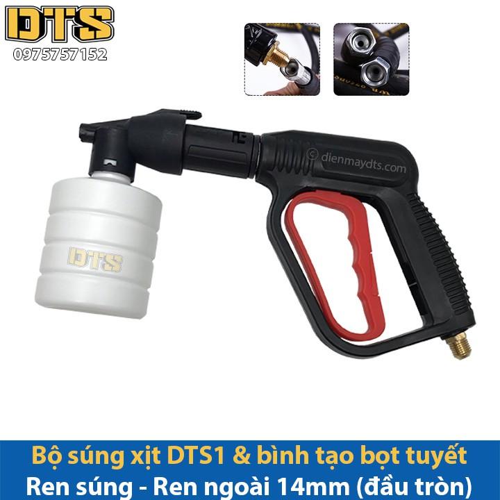 Bộ súng xịt DTS1 & bình tạo bọt tuyết cho máy rửa xe áp lực cao, máy xịt rửa cao áp