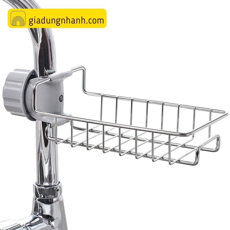 Kệ Đựng Đồ Rửa Chén Inox Gắn Vòi Tiện Lợi