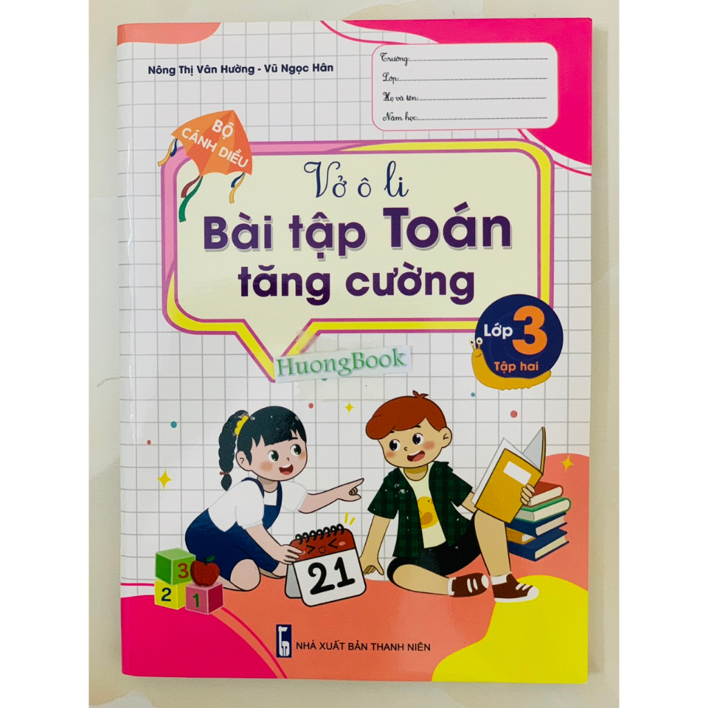 Sách - Vở Ô li Bài Tập Toán Tăng Cường lớp 3 - tập 2
