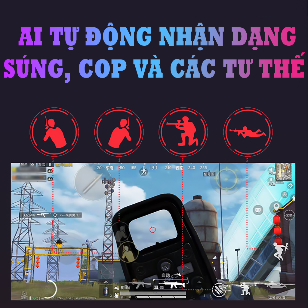 Bộ Chuyển Đổi Chơi Game Vinetteam M16 Bộ Chuyển Đổi Chuột Và Bàn Phím Chơi Game PUBG Mobile, Free Fire Dùng Cho Điện Thoại Android IOS Hỗ Trợ AI Tự Động Nhận Dạng Sung - Hàng Chính Hãng