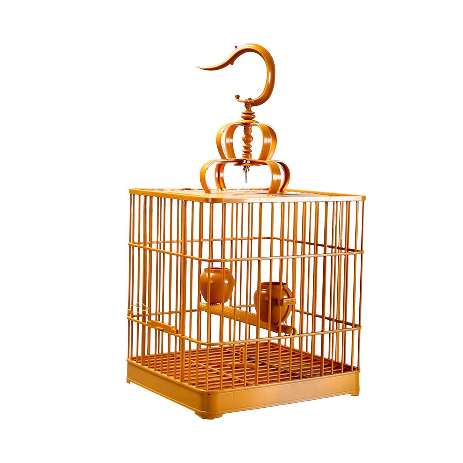 Durable Bird Cage Assembly Breathable Hanging House for Parrot Finches