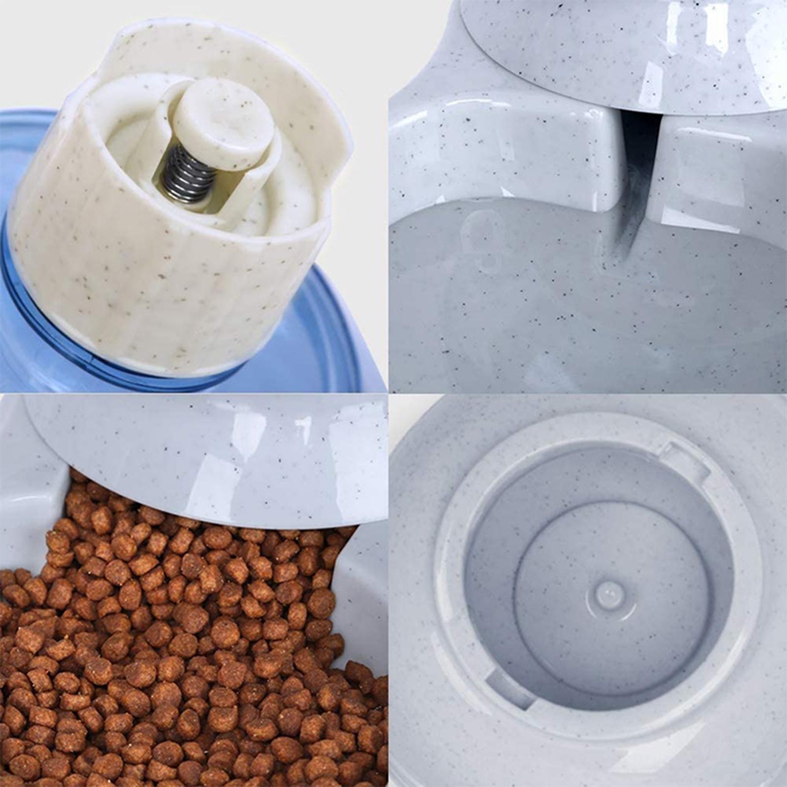 Automatic Cat Dog Feeder Water Dispenser for Small Medium Dog Pets Puppy Kitten Large Capacity 3.8L