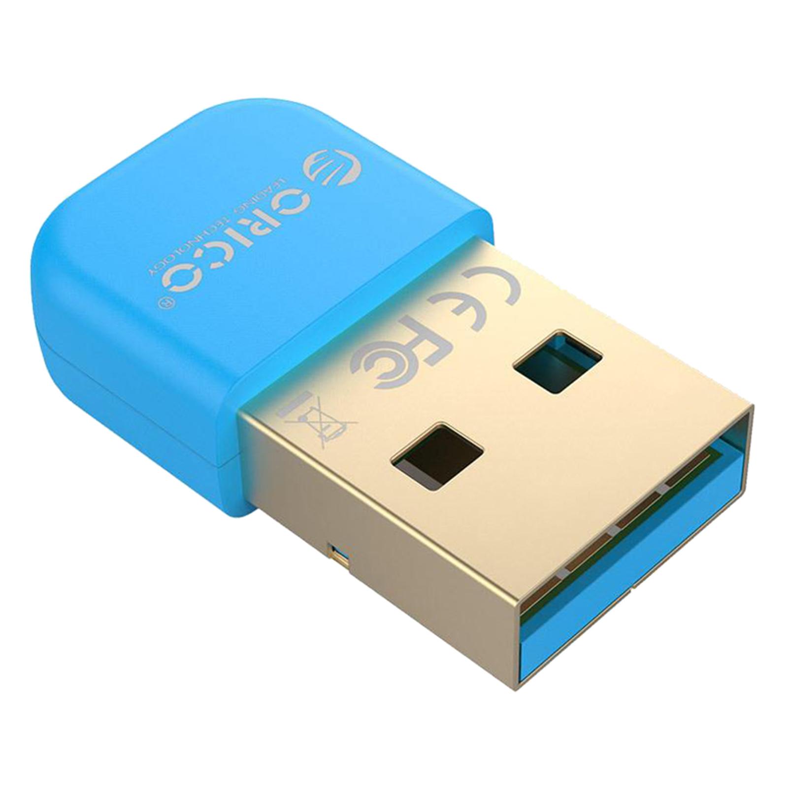 USB Bluetooth 4.0 Adapter, Mini Wireless Dongle Support PC Laptop for Windows 10/8/7 System for Bluetooth Headphones Keyboard Mouse, Speakers