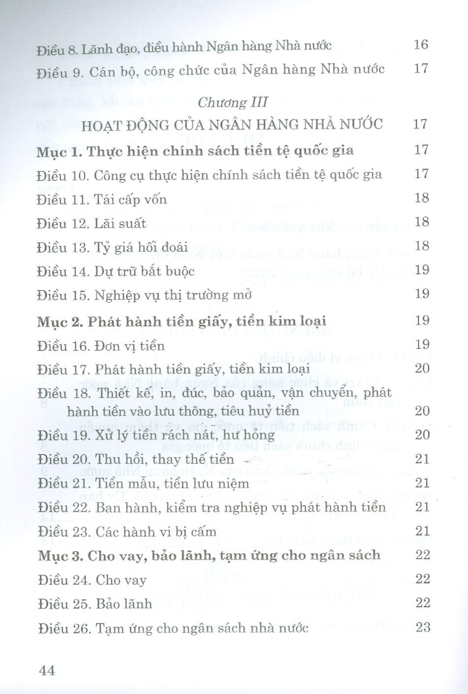 Luật Ngân Hàng Nhà Nước Việt Nam (Hiện Hành) (Sửa Đổi, Bổ Sung Năm 2022)