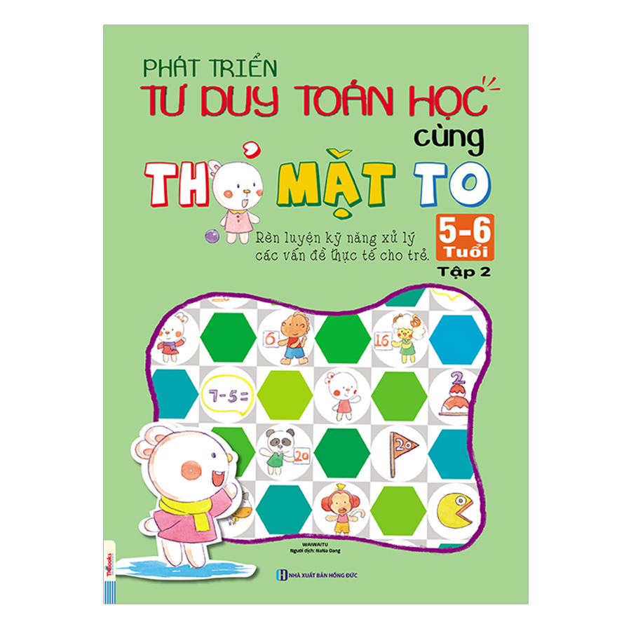 Combo Sách Phát Triển Tư Duy Toán Học Cùng Thỏ Mặt To 5-6 Tuổi (Trọn Bộ 5 Cuốn)