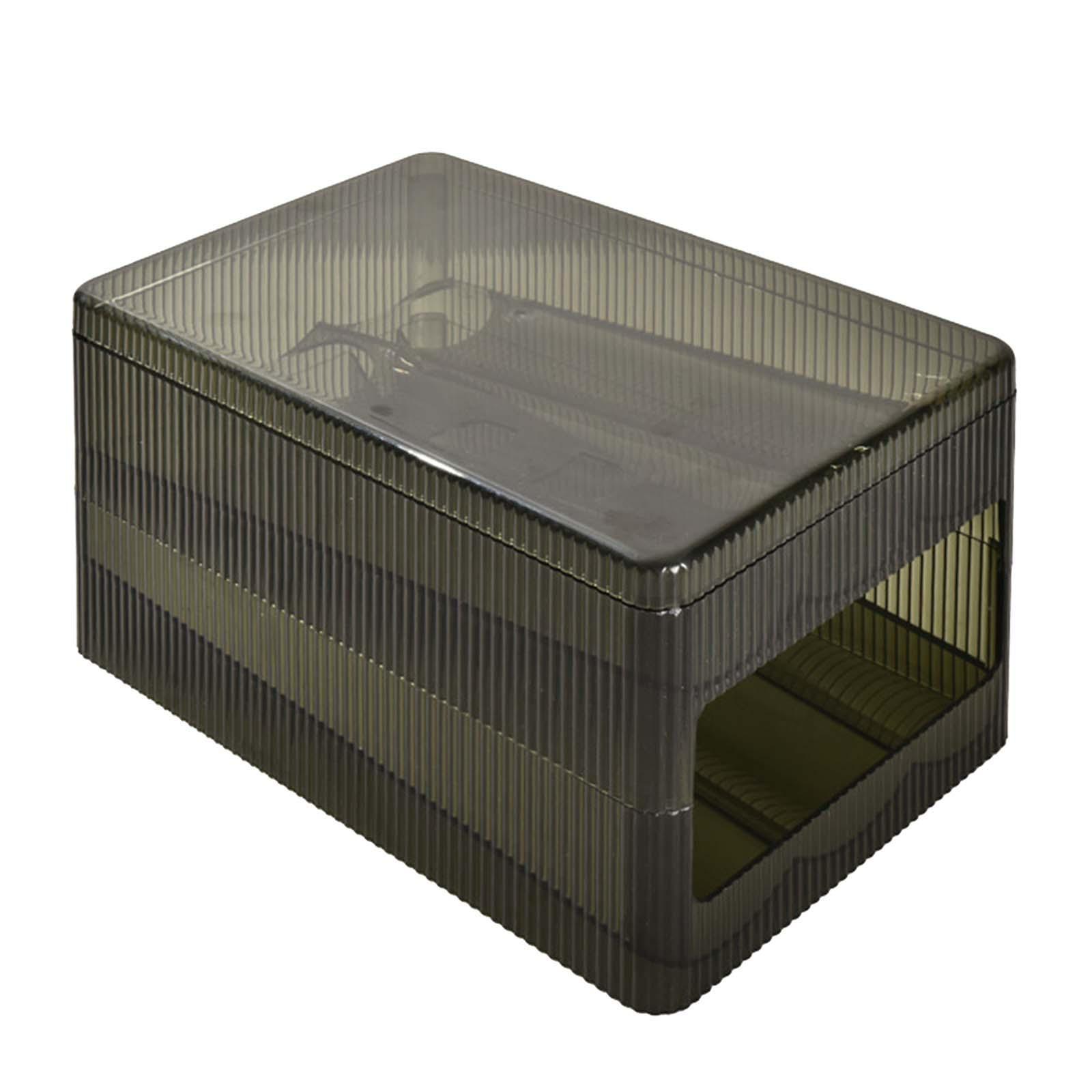 Automatic rolling eggs Holder Storage Box Reusable with Lid Egg Storage Drawer Egg Storage Organizer Bin for Refrigerator