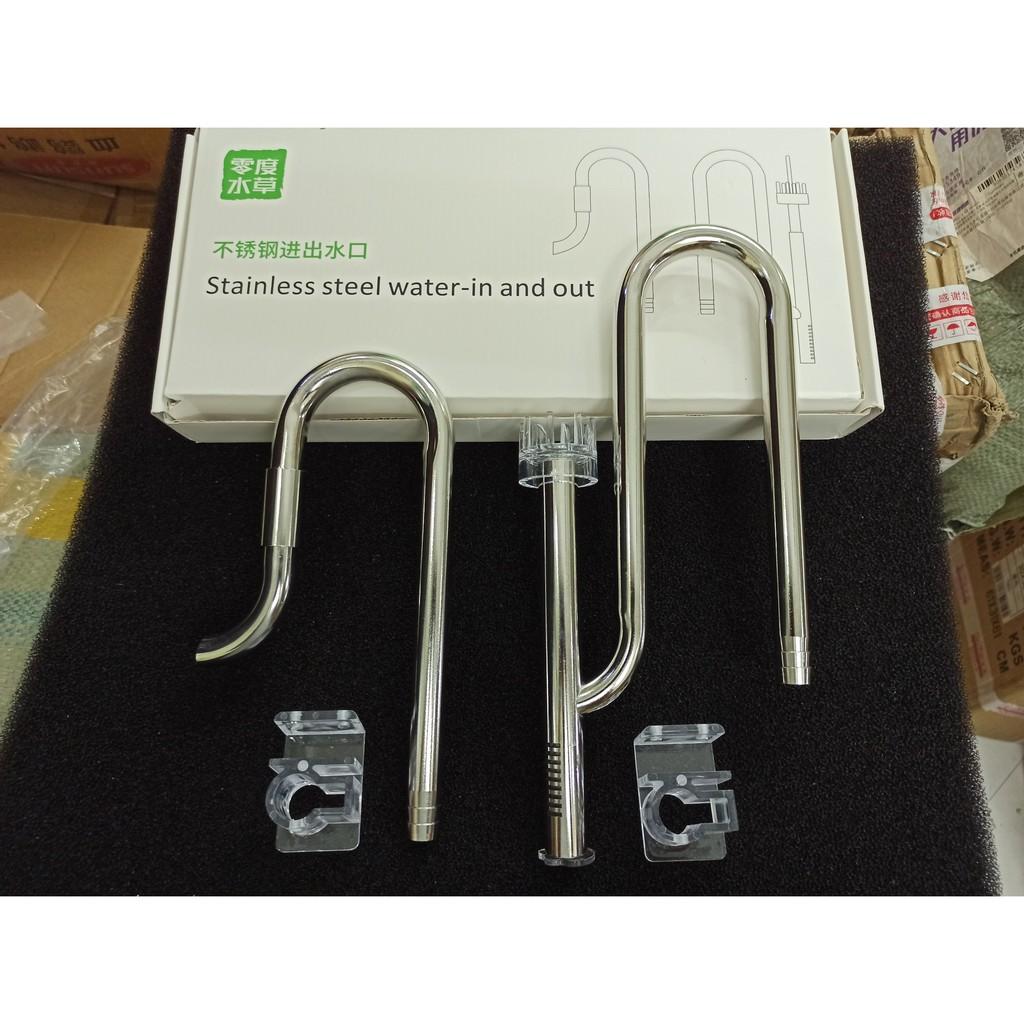 In out phi 16 lọc váng "XOAY" WYIN- đầu out xoay 360 độ - in out inox có lọc váng - bộ in out thủy sinh - shopleo