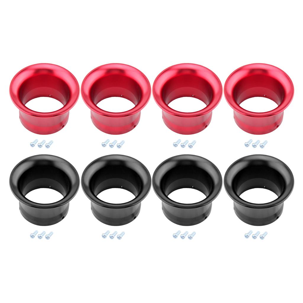 8x 50mm Carb Air Filter Velocity Stack for PWK24 PWK26 Carburetor Parts
