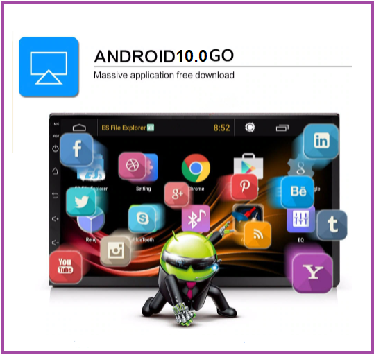 TẶNG MẶT DƯỠNG- Màn Hình 7 inch, Đầu DVD Android Sim 4G Cho Ô Tô, GPS Chỉ Đường, Xem Camera Lùi, Kính Cường Lực IPS 2.5D