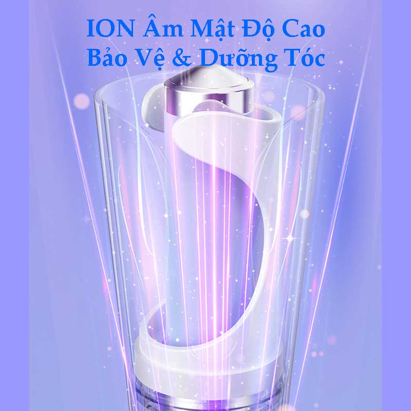 Máy Uốn Tóc Tự Động Xoay Thông Minh - Bảo Vệ Tóc, Tạo Kiểu Tóc, Không Khô Sơ, Gãy Rụng- 4 Chế Độ Nhiệt, Xoay Đảo Chiều