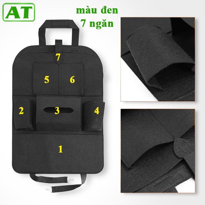 Túi Nỉ Đựng Đồ 7 Ngăn Đa Năng Treo Sau Ghế Ô Tô Xe Hơi