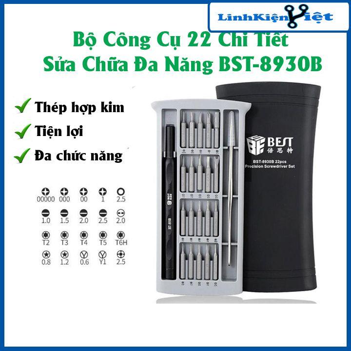 Bộ dụng cụ Best-8930B gồm 22 chi tiết sửa chữa đa năng