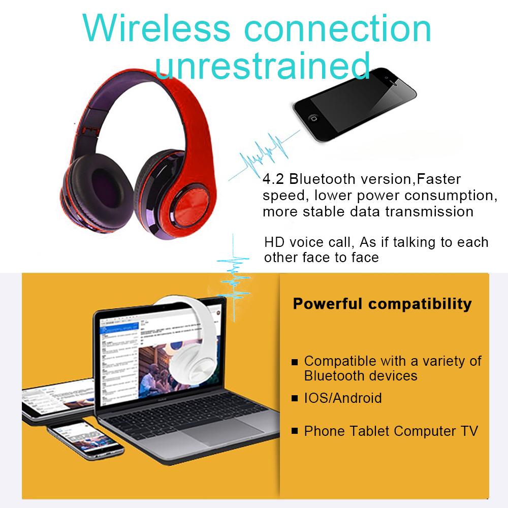 B39 LED Nhiều Màu Sắc Thở Đèn Gấp Di Động Được Xây Dựng Trong FM Không Dây Bluetooth Tai Nghe Có MIC Hỗ Trợ Thẻ TF Mp3 người Chơi