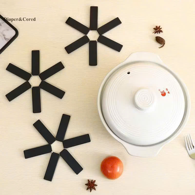 Miếng lót nồi lót cốc chịu nhiệt thông minh gấp gọn tiện lợi