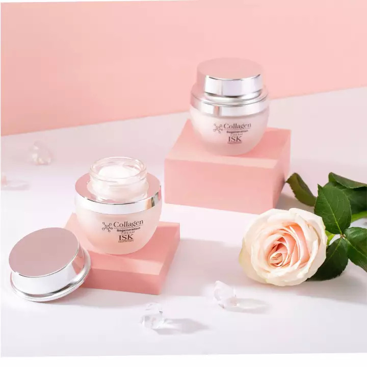 Kem Dưỡng Săn Chắc Và Làm Trắng Da ISK Collagen Regeneration Cream 55g + Tặng Kèm 1 Mặt Nạ Dưỡng Da ISK Mask 23g Bất Kỳ