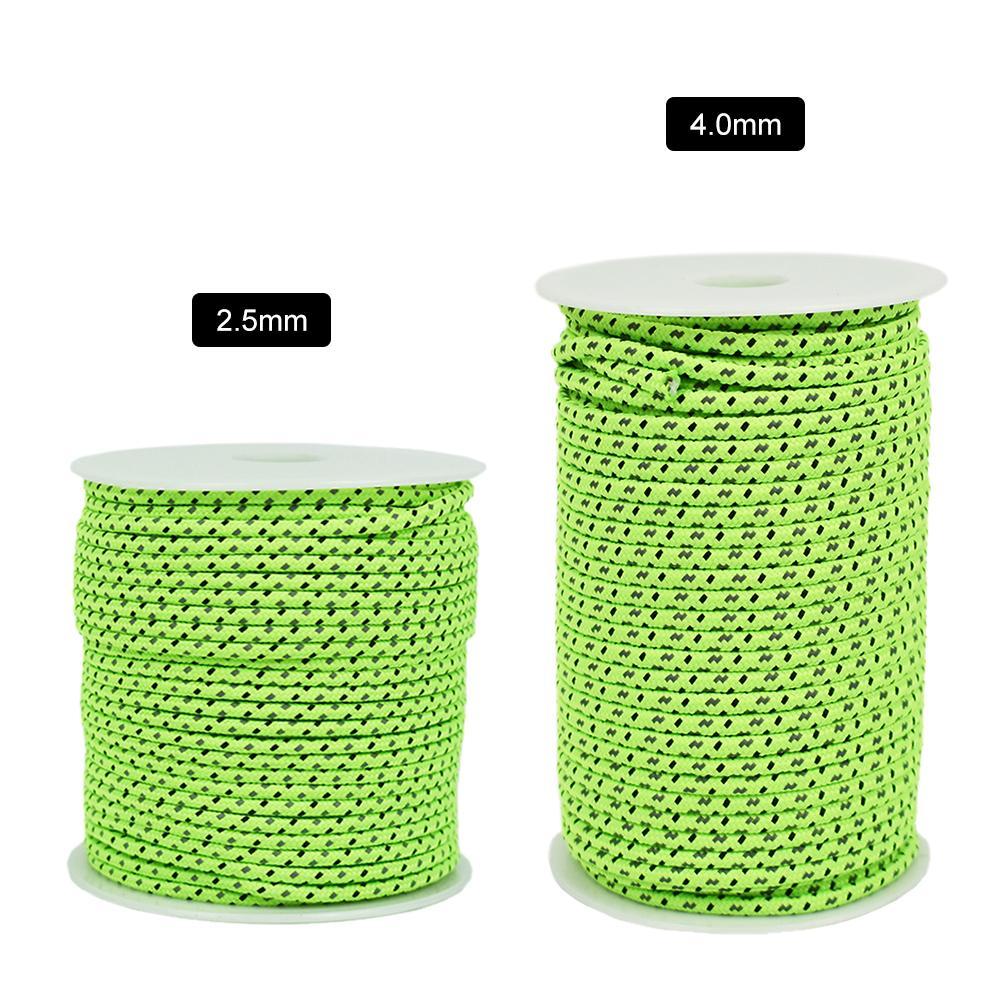 50m Dây Paracord phản quang, buộc bánh răng ngoài trời 1 dùng cho việc dựng lều, túi treo đồ, chèo thuyền, dây sinh tồn, v.v.