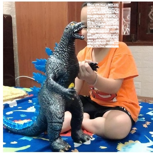 Mô hình khủng long Godzilla Gojira Siêu bự khoản 80Cm rây xanh trạng thái chuẩn bị tuyệt chiêu King of the Monsters 1578