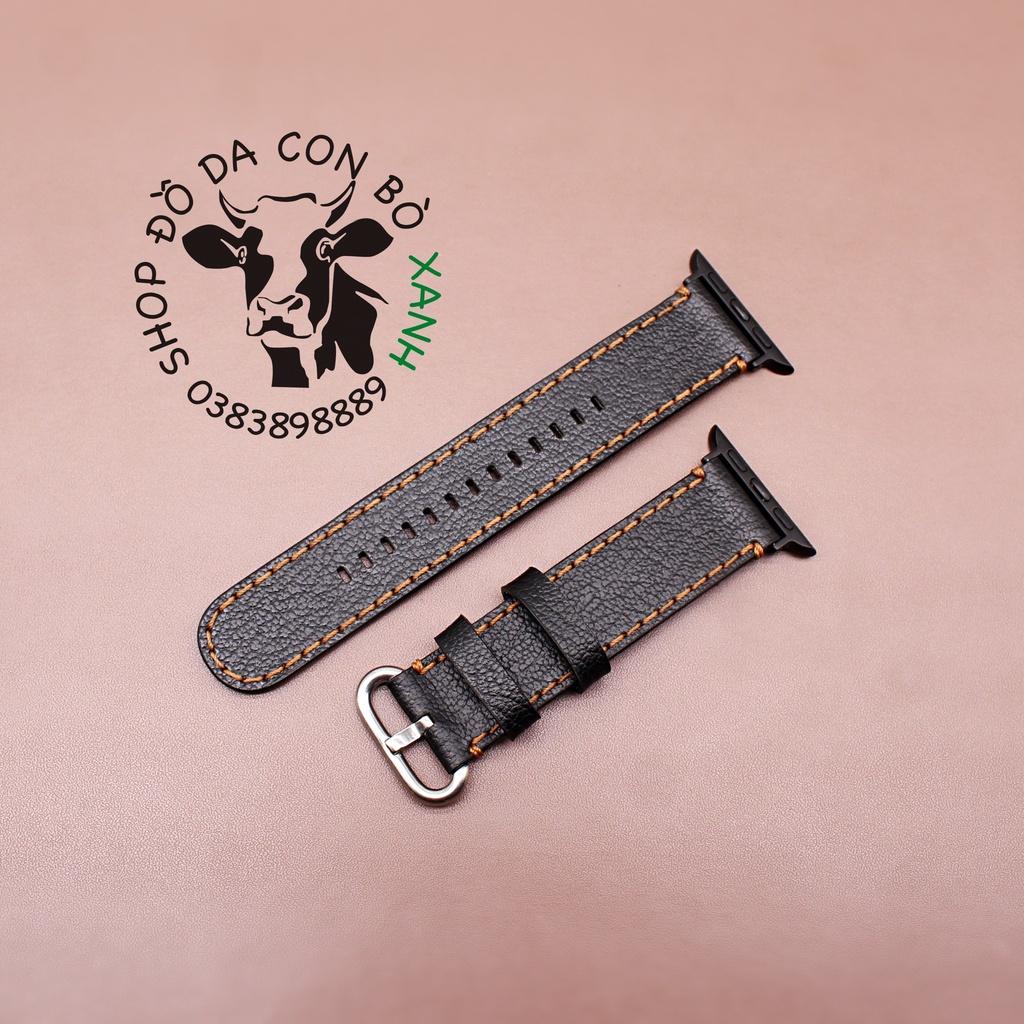 Dây da cho Apple Watch handmade da thật Alran
