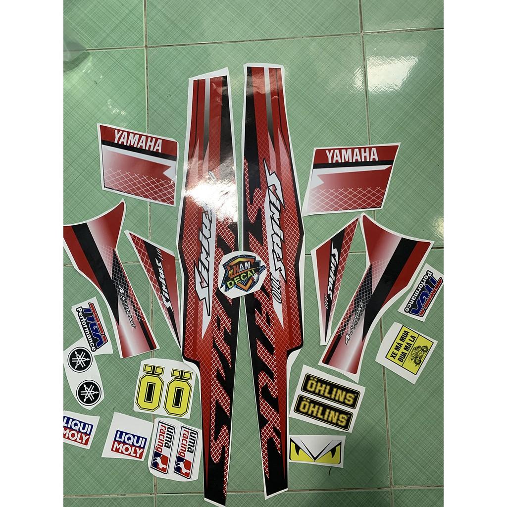 Tem sirius 110 spark đỏ đen