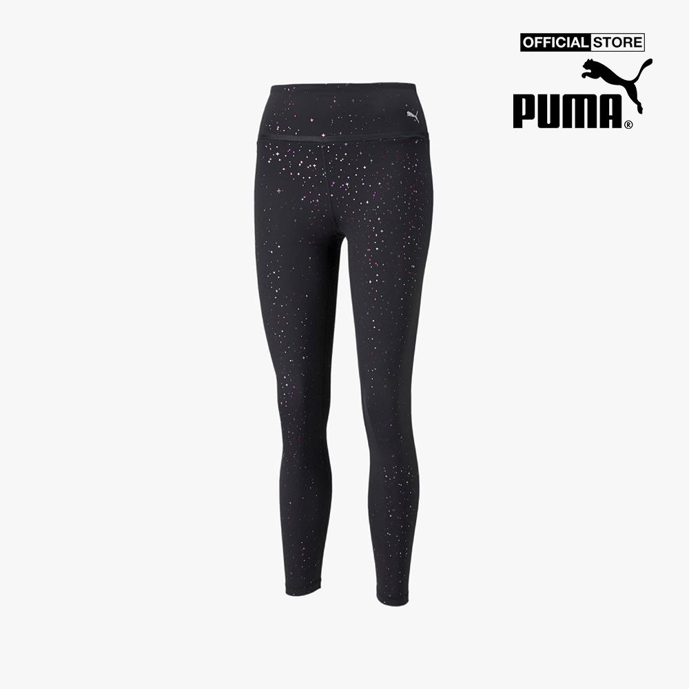 PUMA - Quần legging thể thao nữ Stardust High Waist Printed 7/8 Training 521375