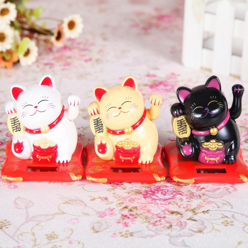 Tượng mèo may mắn vẩy tay tự động