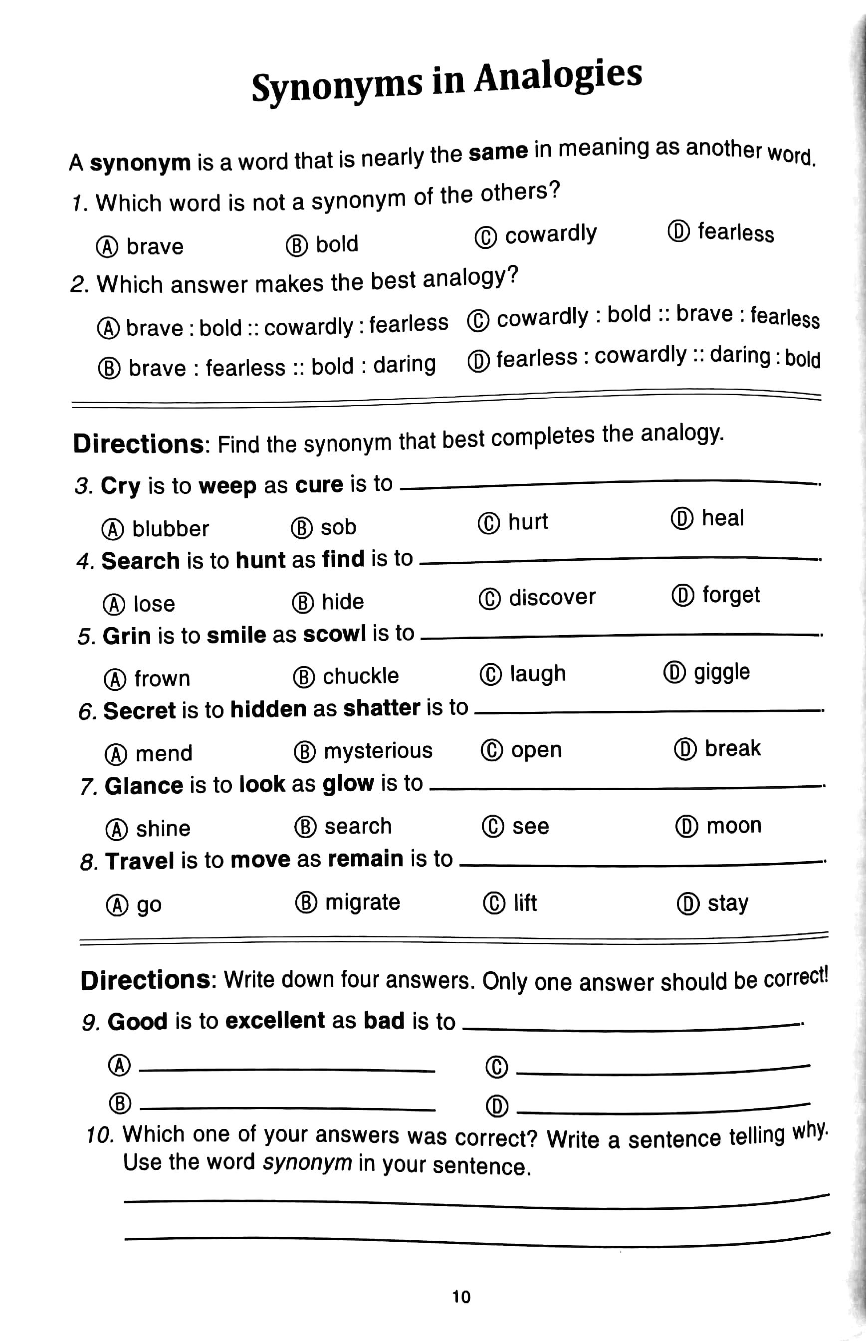 Analogies for Critical Thinking (tập 3)