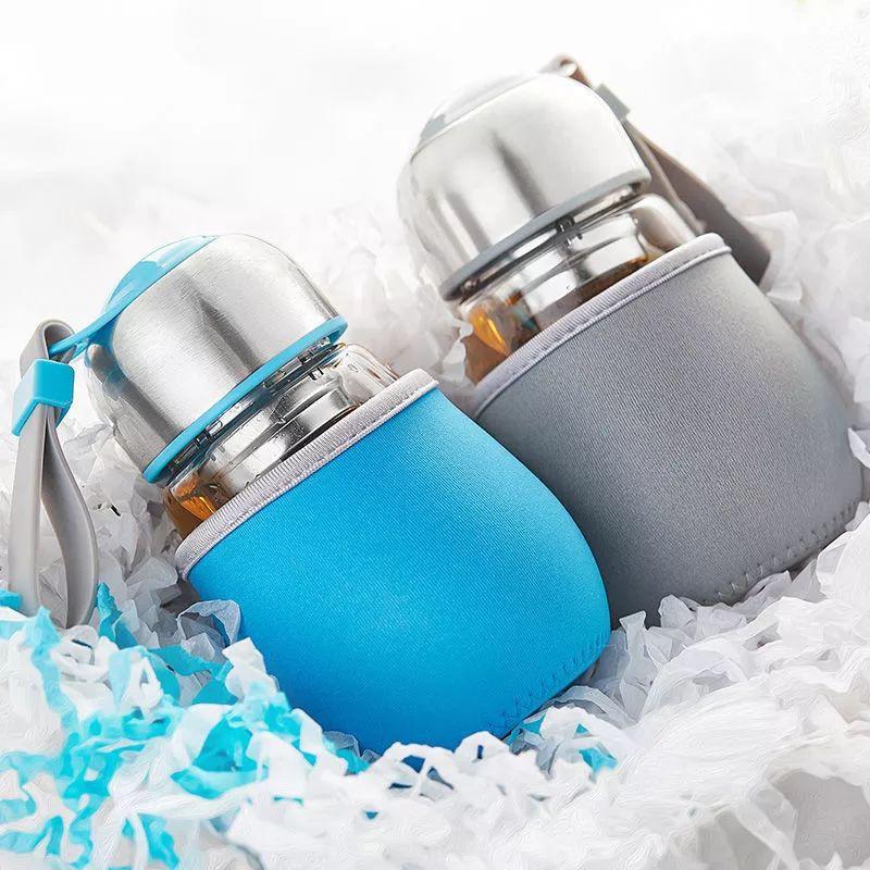 BÌNH ĐỰNG NƯỚC UỐNG BẰNG THỦY TINH 400ML CHO HỌC SINH, SINH VIÊN, DÂN VĂN PHÒNG
