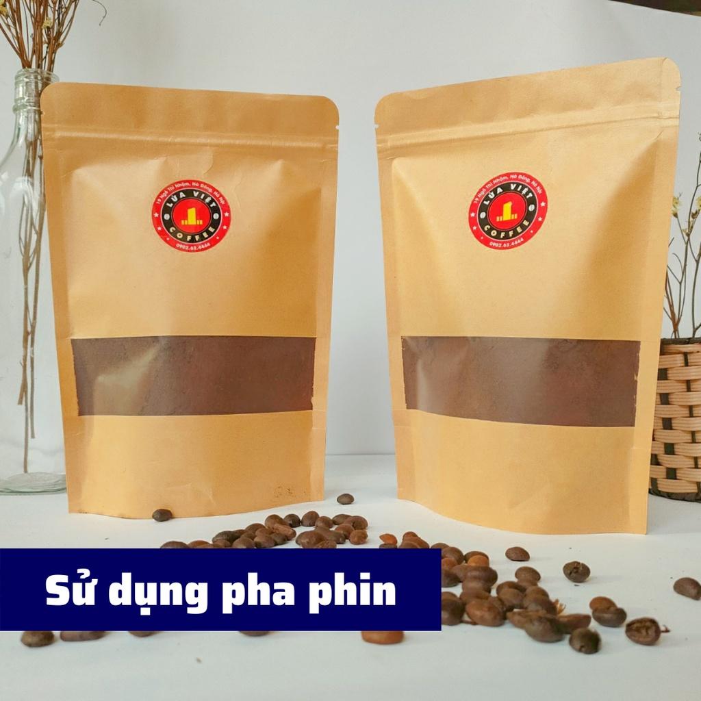 Cafe nguyên chất Blend Robusta và Arabica pha phin 500G cà phê rang xay hương vị truyền thống ngọt hậu không sánh gắt