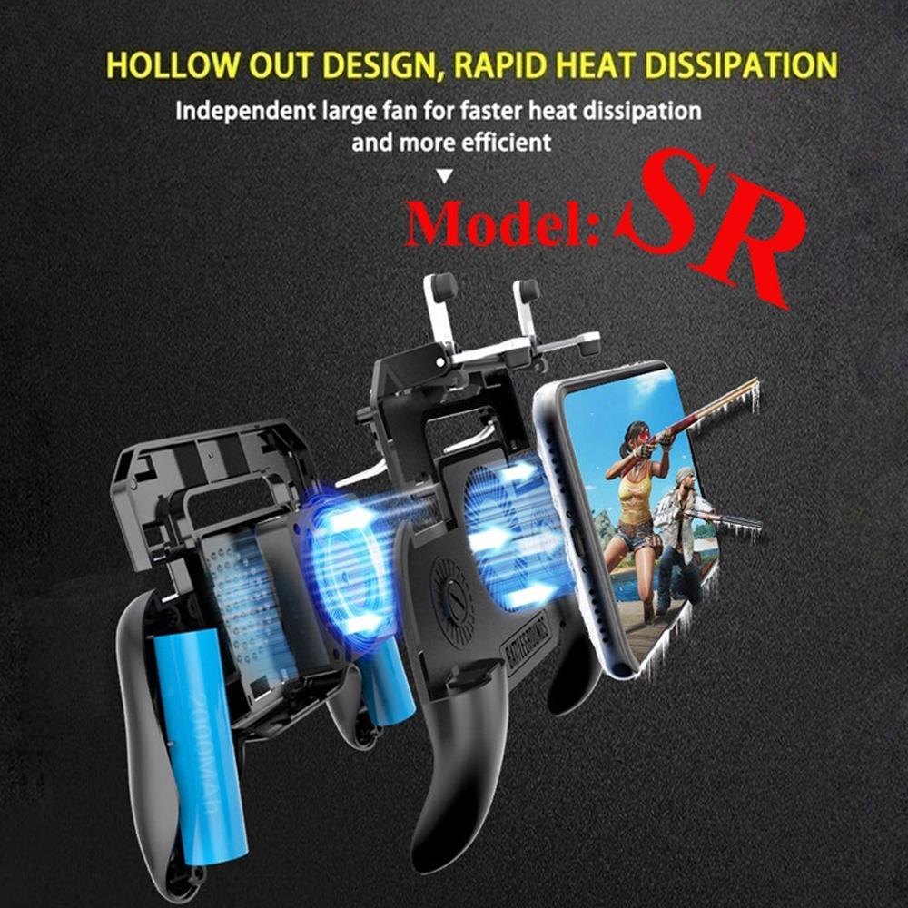 3 in 1 Mobile Gaming GamePad with Cooler Cooling Fan with Mobile Power Game Handle Mobile Games Controller Gamepads