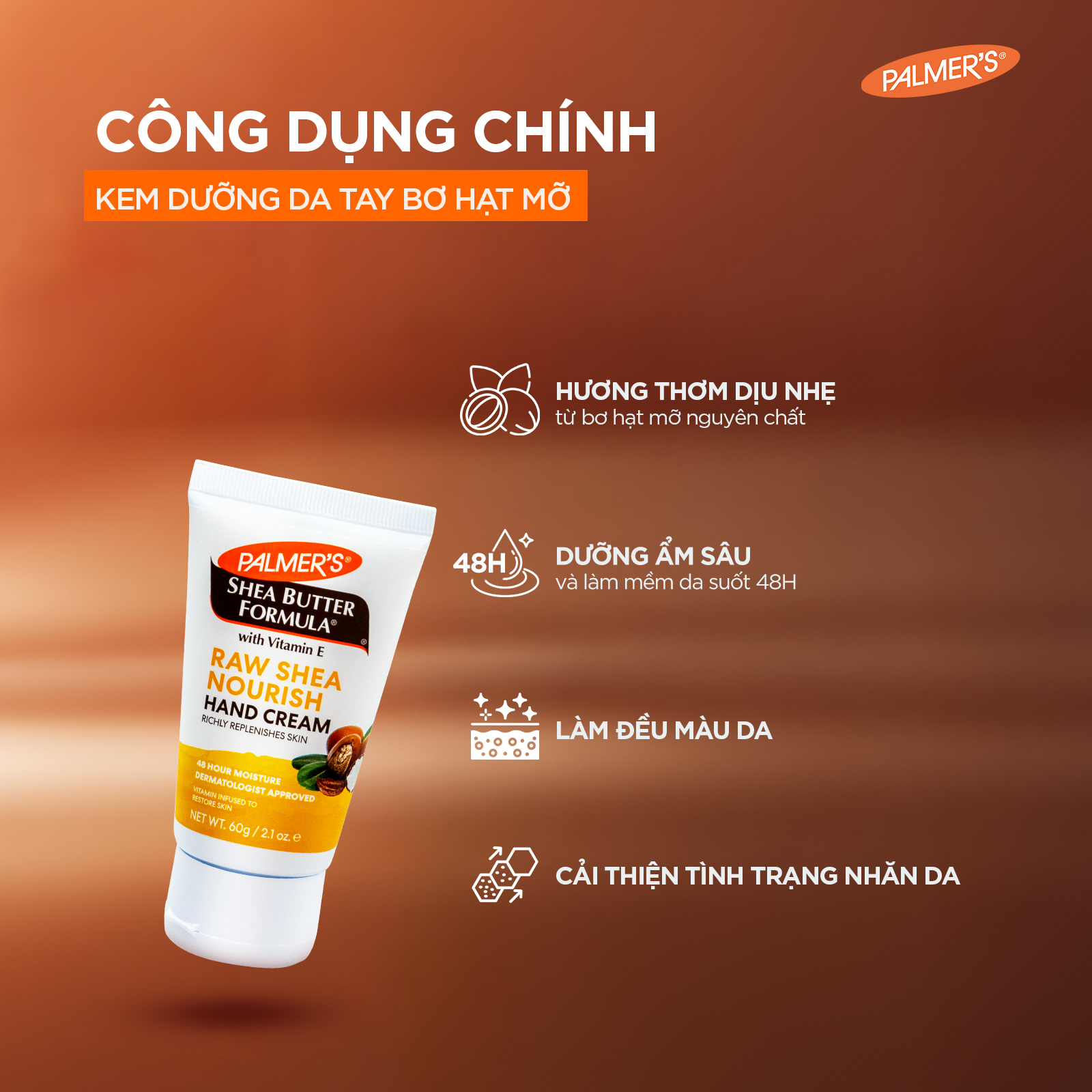 Kem dưỡng da tay Bơ hạt mỡ giúp giảm nhăn Palmer's