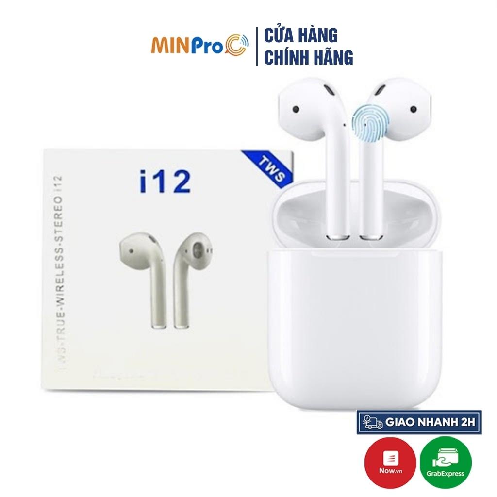 Tai nghe bluetooth không dây MINPRO i12 TWS điều khiển cảm biến âm thanh HIFI