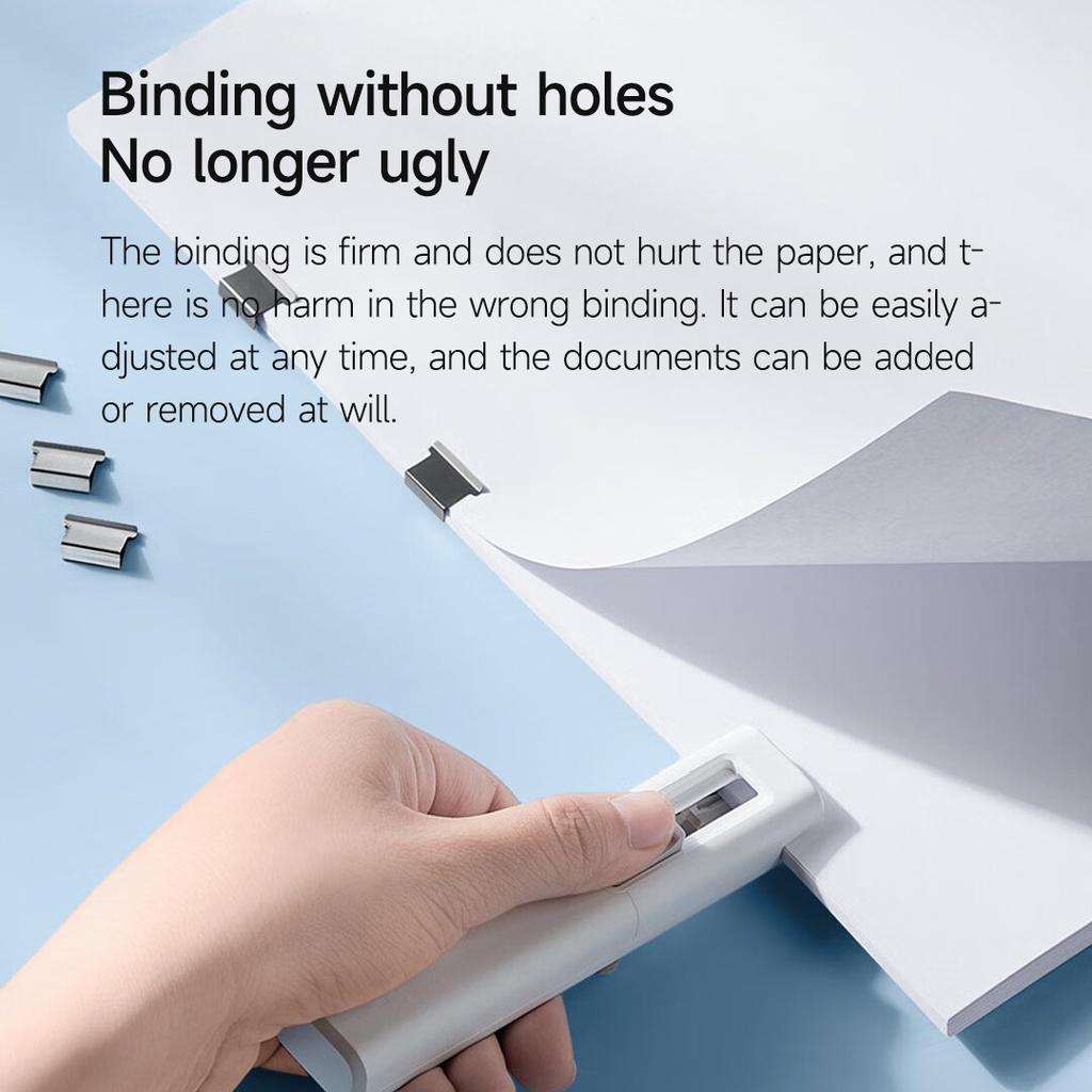 Kẹp Giấy Xiaomi Youpin Mijia Kèm 168 Kẹp Giấy Không Lỗ Có Thể Tái Sử Dụng Tiện Lợi Cho Văn Phòng Trường Học