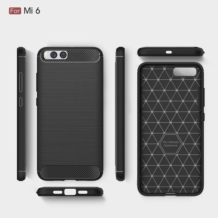 Ốp lưng chống sốc Xiaomi Mi6, Mi 6 vân sợi Carbon Rugger Armor