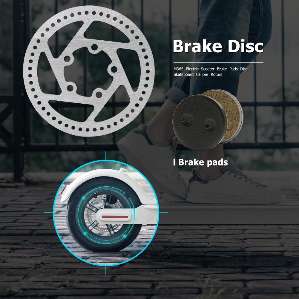 Các bộ phận thay thế đĩa phanh xe tay ga cho Xiaomi Mijia M365 Skateboard Skateboard Caliper Phanh đĩa w/ 5PCS ốc vít Color: Black