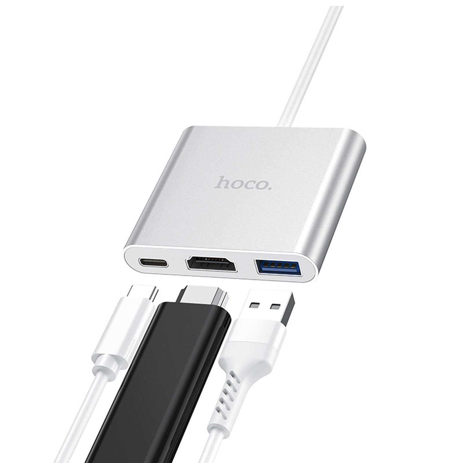 USB Type C to USB3.0 PD Charging Ports Adapter Converter Hub