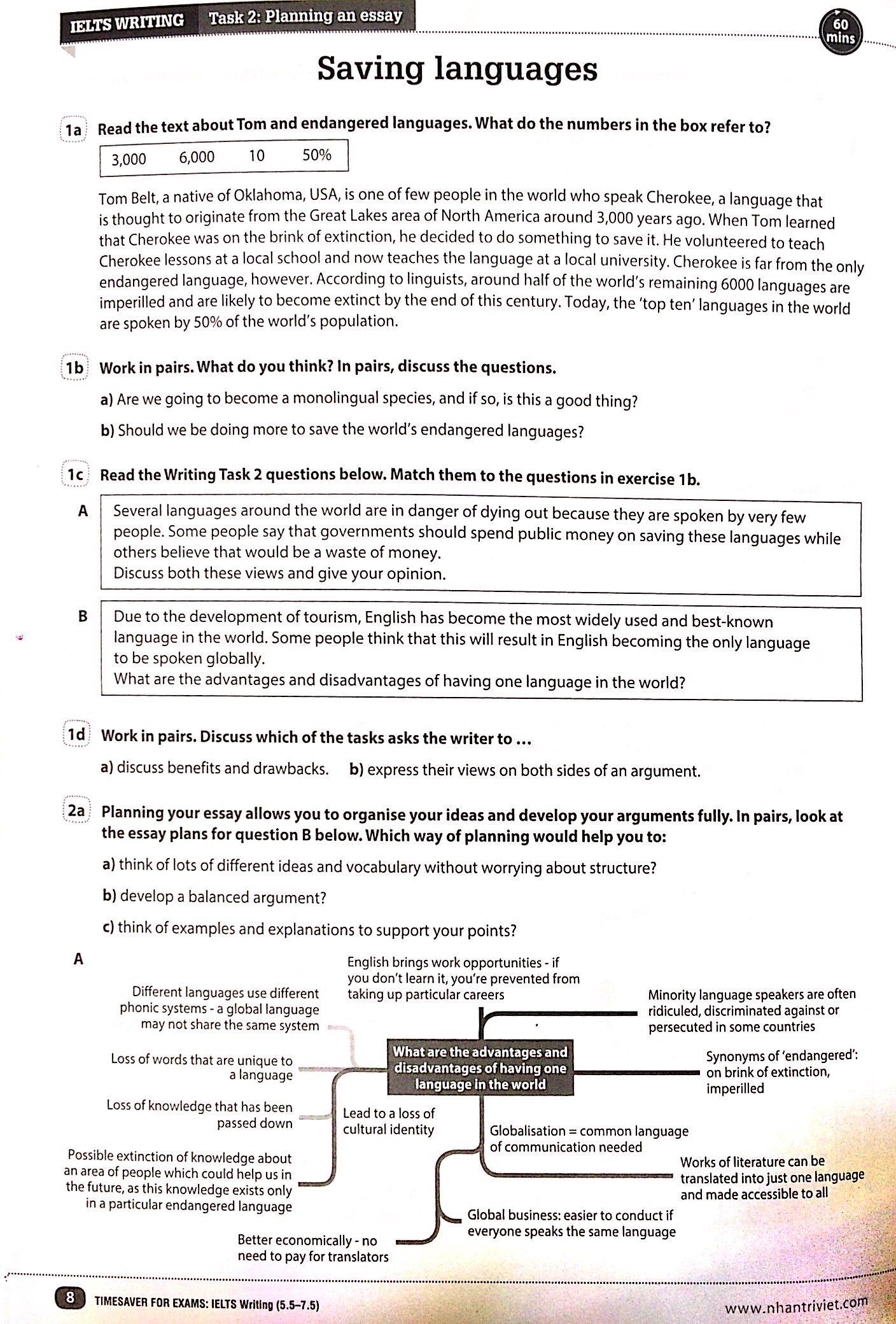Sách Timesaver For Exams - IELTS Writing 5.5 - 7.5