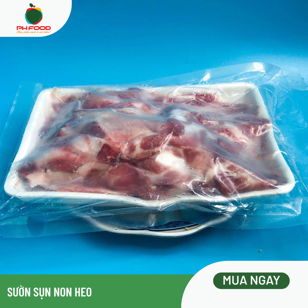 - Sườn Sụn Non Heo - 500g - Hút Chân Không