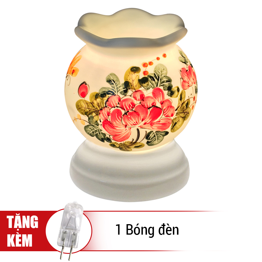 Đèn Xông Tinh Dầu Gốm MNB05 + Tặng Kèm 1 Bóng Đèn