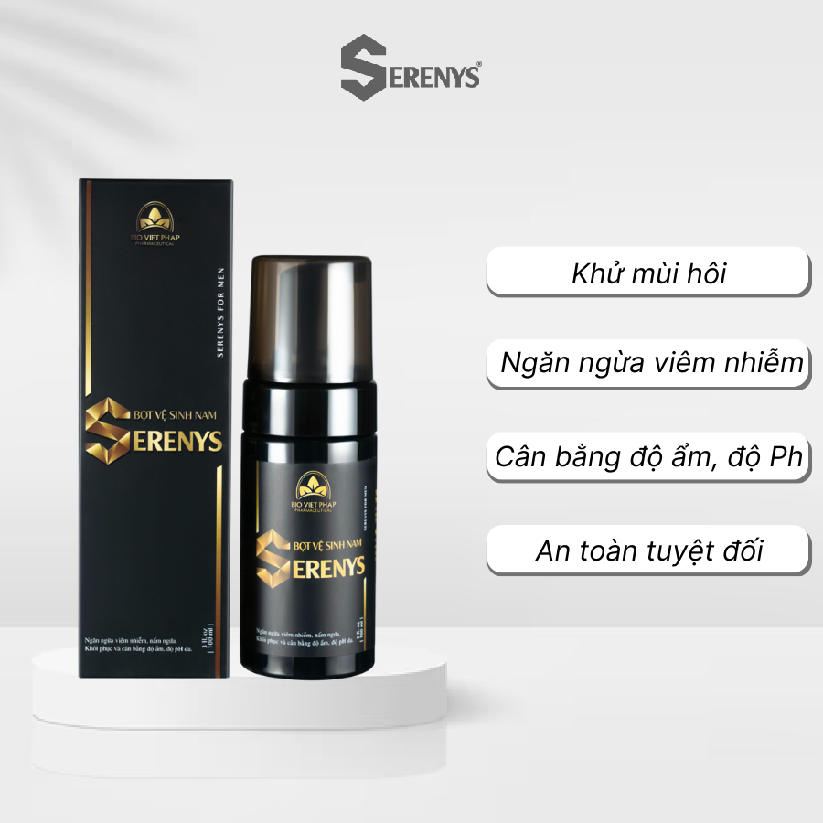 Bọt vệ sinh làm sạch khử mùi dành cho phái mạnh Serenys 100ml