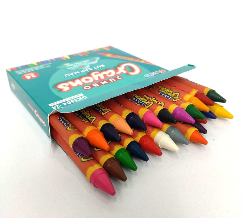 Bút Sáp Màu Chicko Jumbo Crayons - 24 Màu - DK3304-24