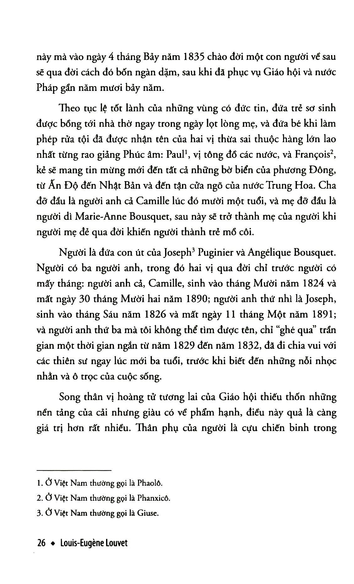 Đời Tổng Giám Mục PUGINIER