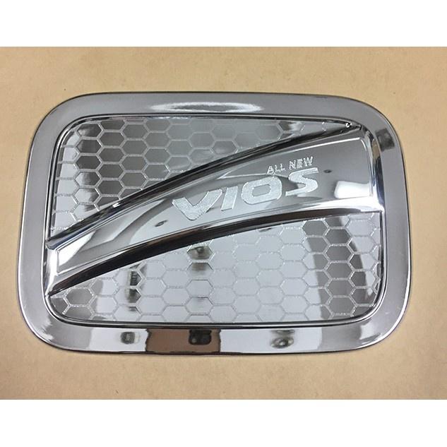 Ốp nắp bình xăng cho xe Toyota Vios 2019- 2021 mạ Crome cao cấp