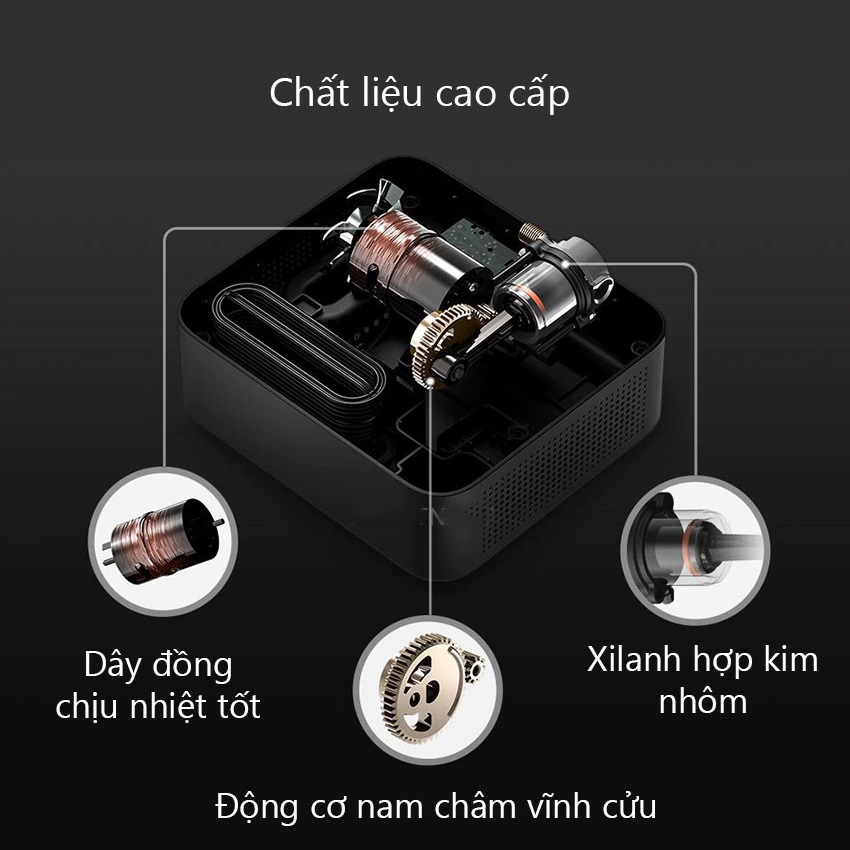 Bơm lốp ô tô 70mai Midrive TP03 bơm điện đa năng áp suất lớn, chân tẩu ô tô - Hàng chính hãng